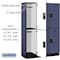 Salsbury Industries 2 Tier Designer Locker, 54"Wx76"Hx18"D, 6 Door, Blue 18-22368BLU - alternate 8